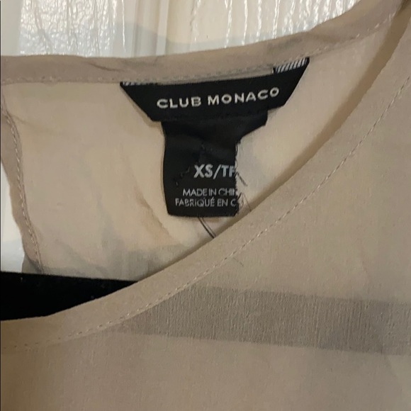 Club Mónaco Sheer Trim Top - Picture 4 of 6